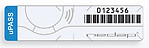 NEDAP uPASS 9946918 Gen 2 UHF Windshield Sticker Tag, custom FC and number