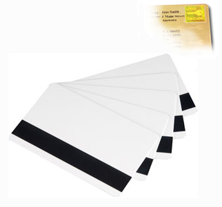 M3610-085 Magicard 30 Mil Gold HoloPatch PVC Cards w/HiCo MagStripe - 100 Qty