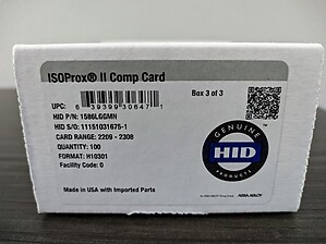 *OVERSTOCK* HID 1586LGGMN ISOProx II Composite Prox Cards, pack of 100