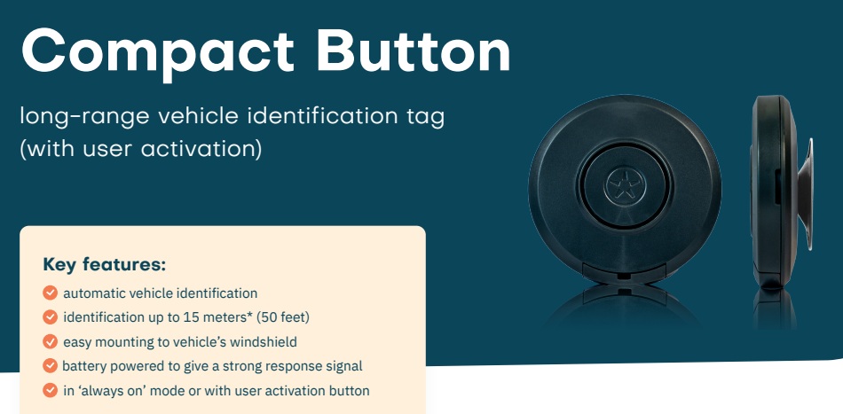 NEDAP 9567909 Compact Button Tag (Replaces p/n 9882650)