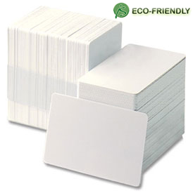BioPVC Earth-Friendly biodegradable card, 30 mil CR-80, 500/pack