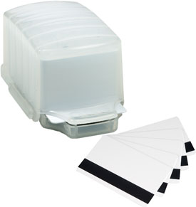 PC2 Magicard HiCo MagStripe PVC Cards in Dispenser - 50 Ct